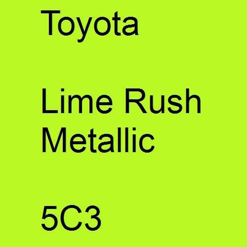 Toyota, Lime Rush Metallic, 5C3.